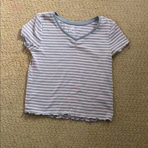 justice top with ruffles